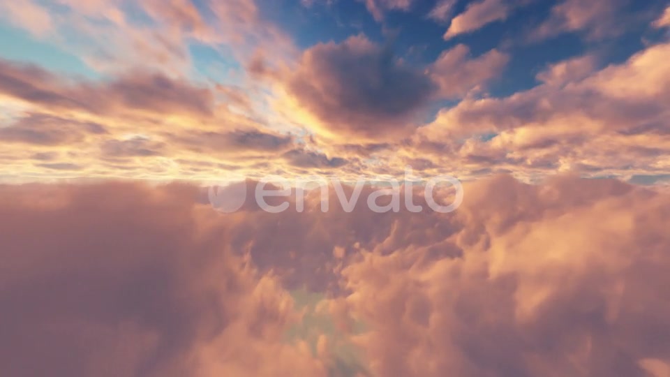 Flying Through Clouds Sunset 01 HD Videohive 23700602 Motion Graphics Image 6