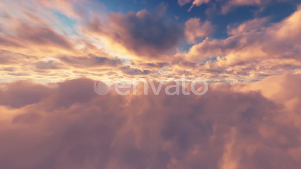 Flying Through Clouds Sunset 01 HD Videohive 23700602 Motion Graphics Image 7