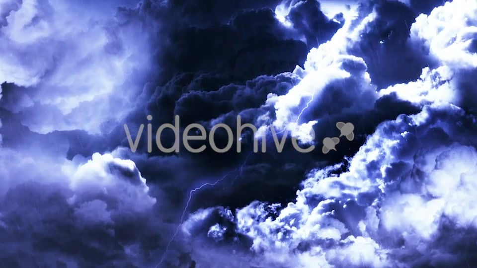 Flying Through Dark Night Thunder Clouds Videohive 20837125 Motion Graphics Image 10