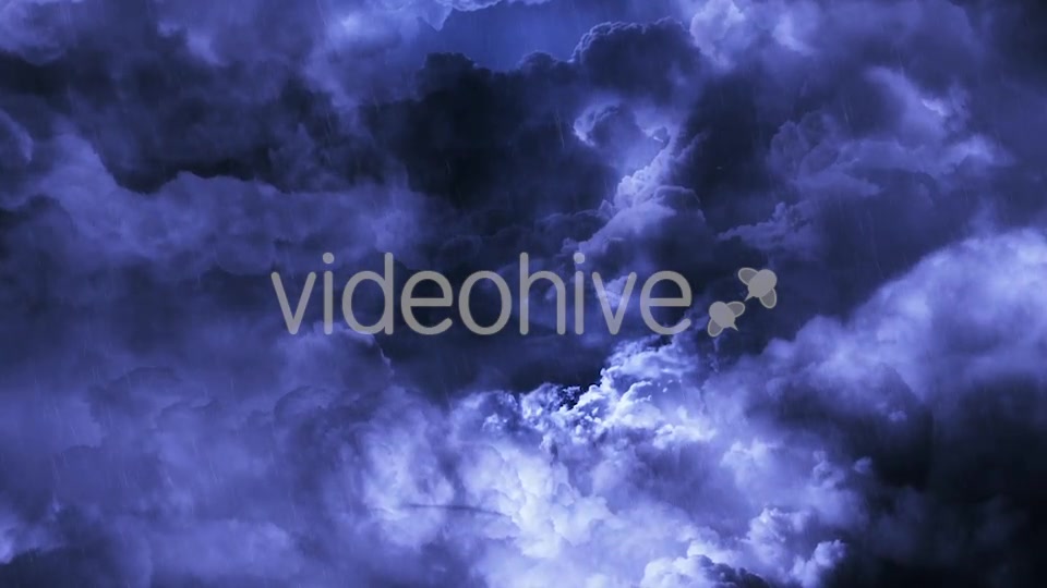 Flying Through Dark Night Thunder Clouds Videohive 20837125 Motion Graphics Image 4