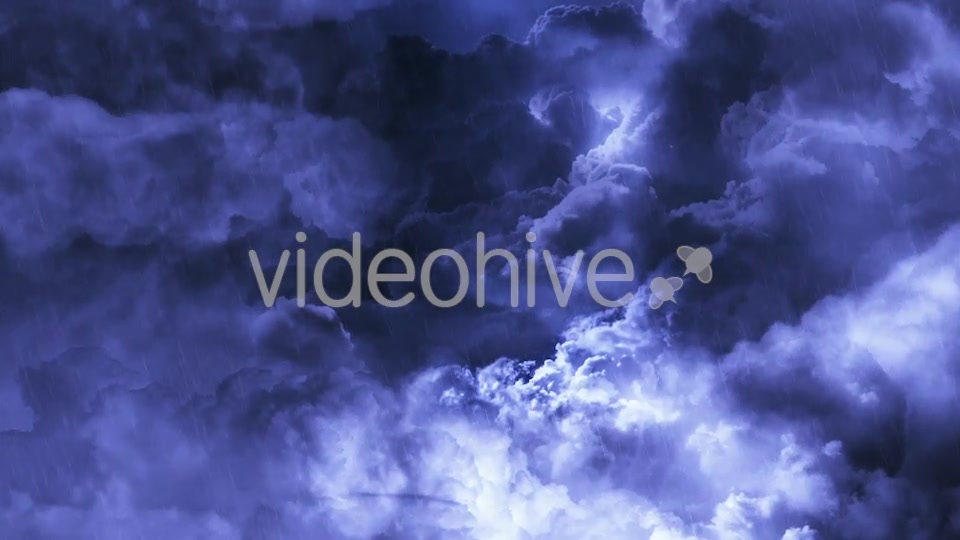 Flying Through Dark Night Thunder Clouds Videohive 20837125 Motion Graphics Image 5