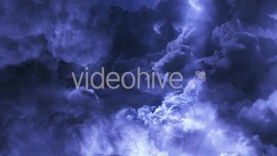 Flying Through Dark Night Thunder Clouds Videohive 20837125 Motion Graphics Image 6