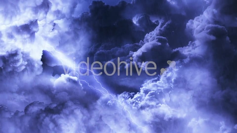 Flying Through Dark Night Thunder Clouds Videohive 20837125 Motion Graphics Image 7