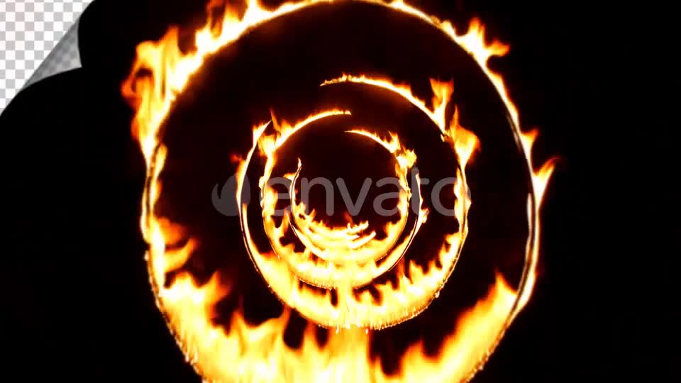 Flying Through Fire Circle Tunnel Background Loop Videohive 21518675 Motion Graphics Image 2