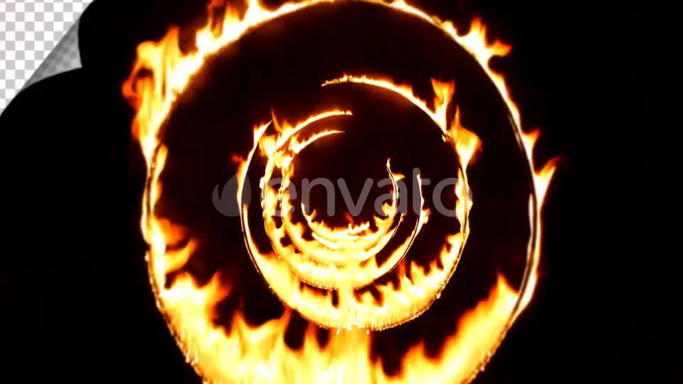 Flying Through Fire Circle Tunnel Background Loop Videohive 21518675 Motion Graphics Image 3