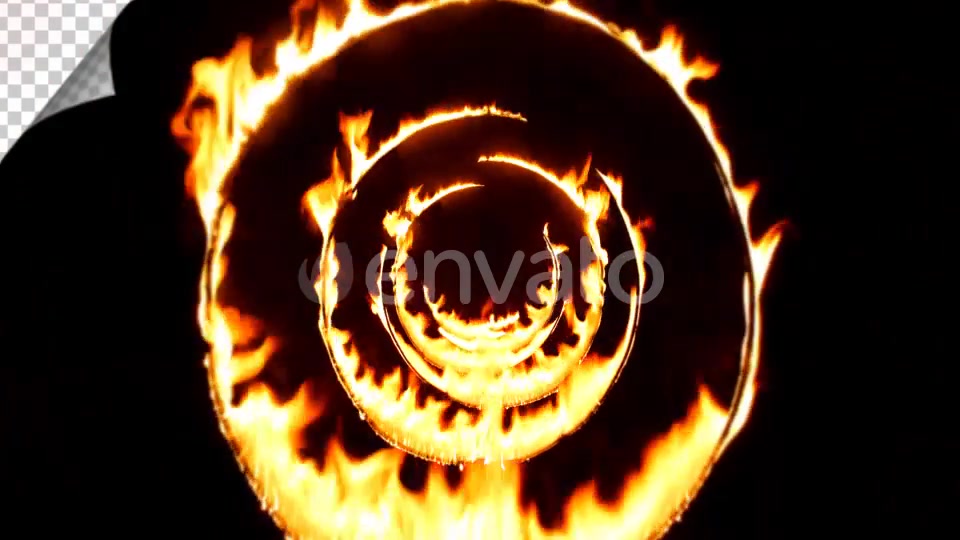 Flying Through Fire Circle Tunnel Background Loop Videohive 21518675 Motion Graphics Image 4