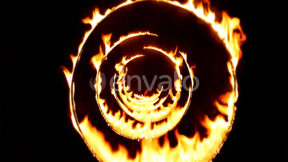 Flying Through Fire Circle Tunnel Background Loop Videohive 21518675 Motion Graphics Image 6