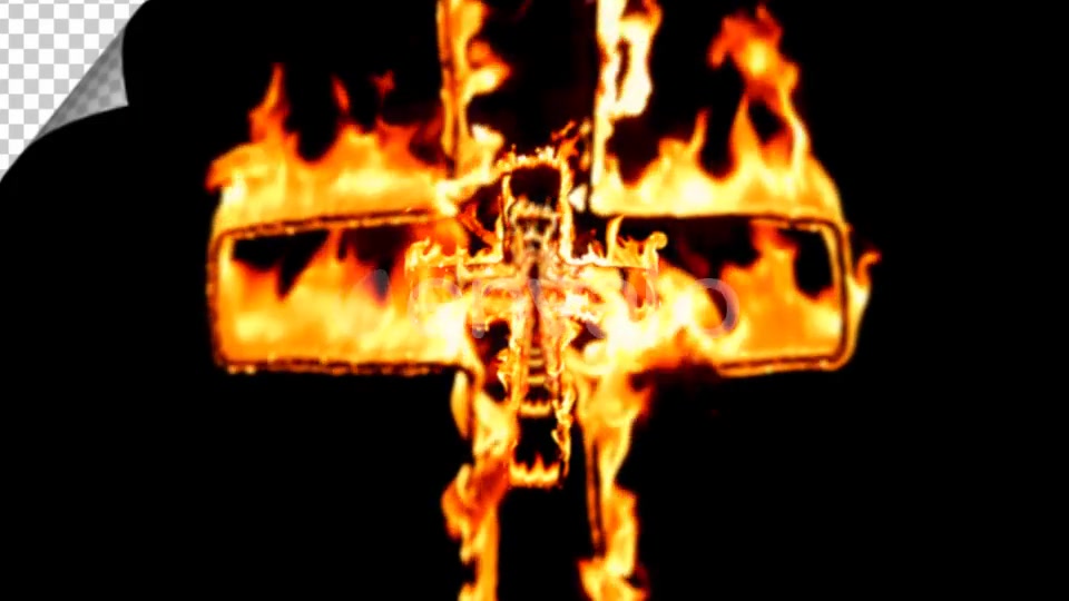 Flying Through Fire Cross Tunnel Background Loop Videohive 21527553 Motion Graphics Image 5