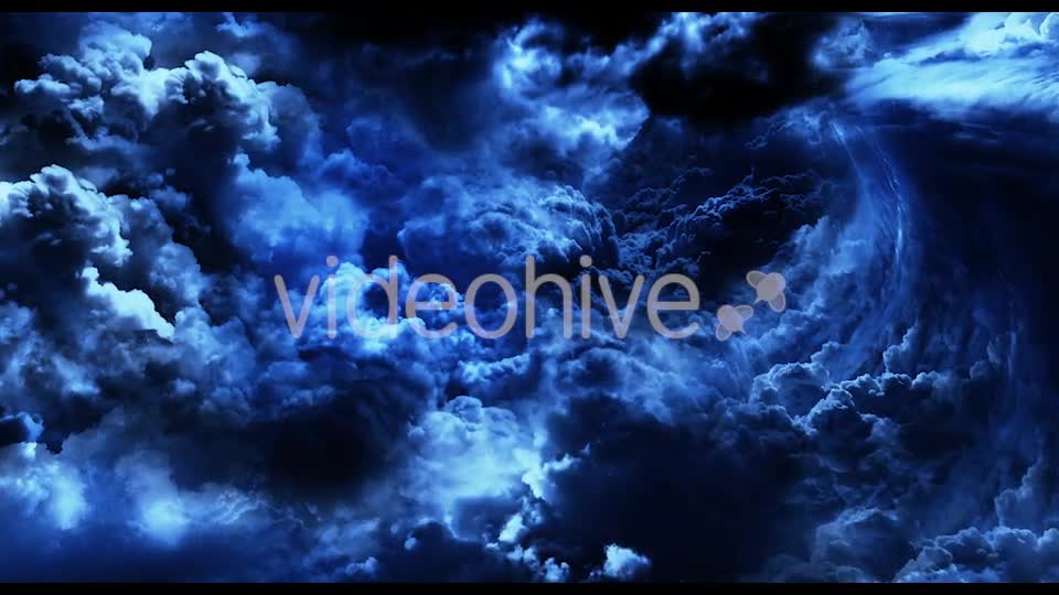 Flying Through Mysterious Dark Night Thunder Clouds Videohive 21523467 Motion Graphics Image 10