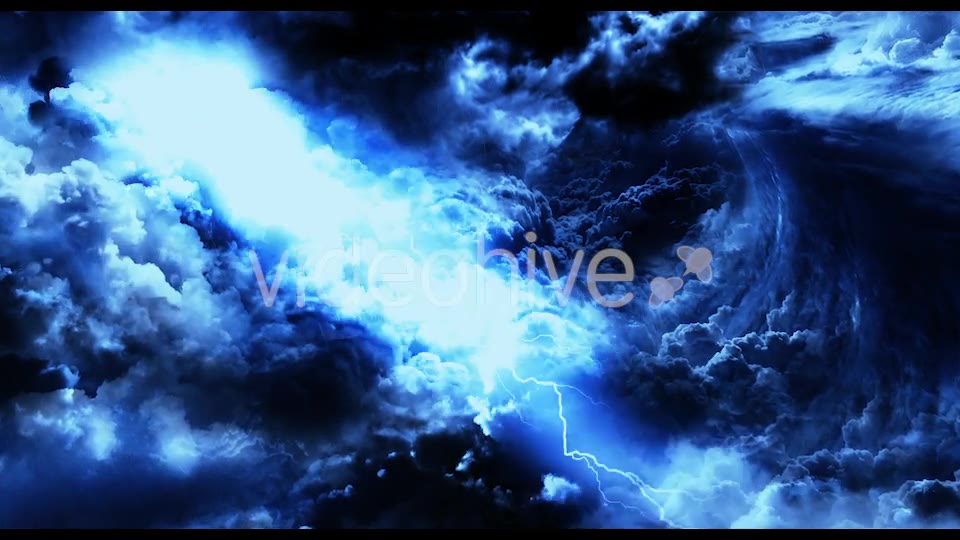 Flying Through Mysterious Dark Night Thunder Clouds Videohive 21523467 Motion Graphics Image 8