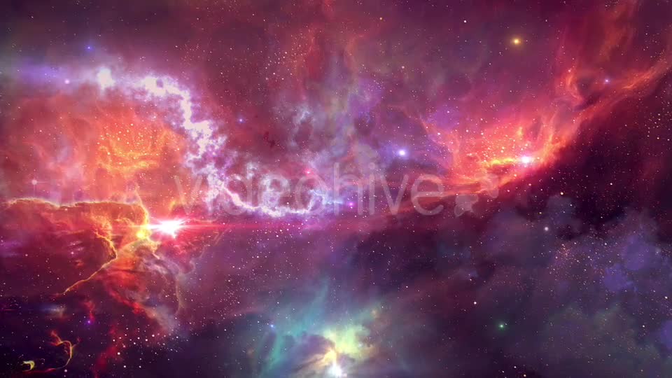 Flying Through Space Nebula and Bright Stars Videohive 20040014 Motion Graphics Image 1