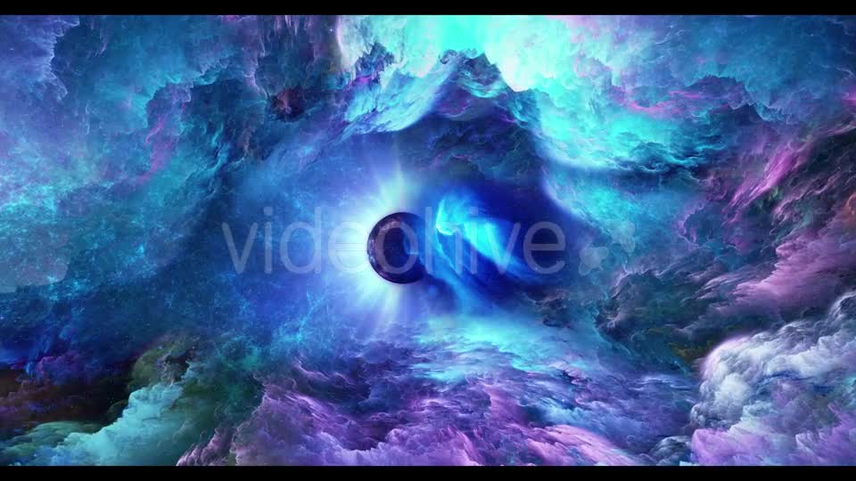 Flying Through Space Nebulae to the Planet Videohive 20591773 Motion Graphics Image 1