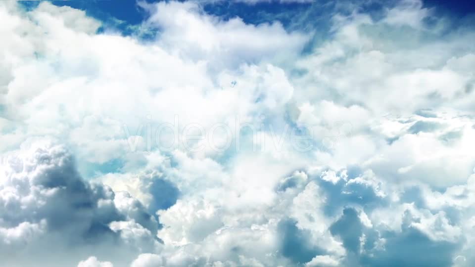 Flying Through the Bright Cloudy Sky Videohive 20248394 Motion Graphics Image 1