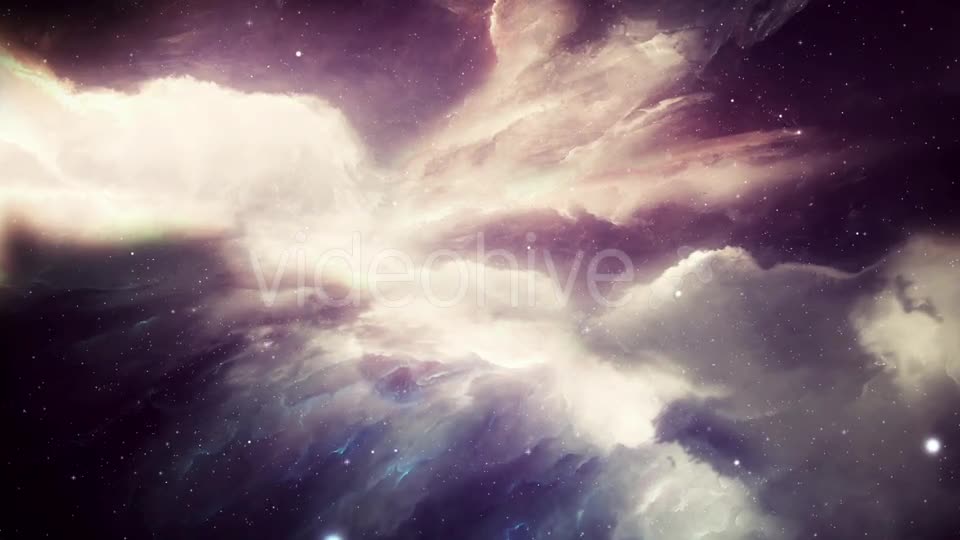 Flying Through the Bright Space Nebula Videohive 18859185 Motion Graphics Image 1