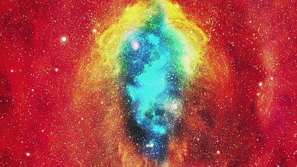 Flying Through the Colorful Space Nebula - Videohive 20240330 Download