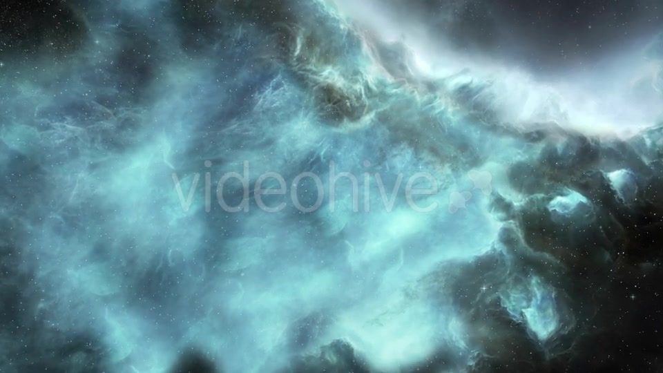 Flying Through the Distant Beautiful Blue Space Nebula Videohive 19521404 Motion Graphics Image 5