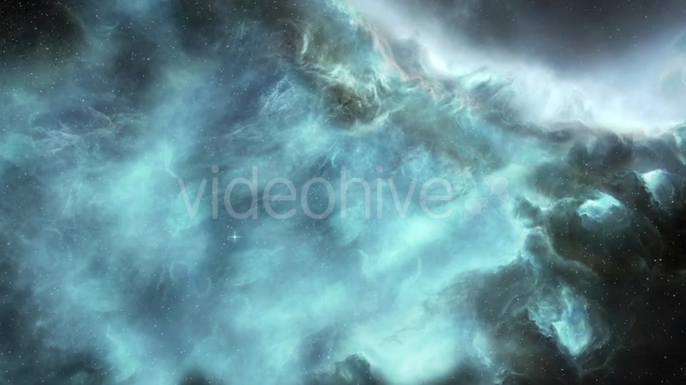 Flying Through the Distant Beautiful Blue Space Nebula Videohive 19521404 Motion Graphics Image 6