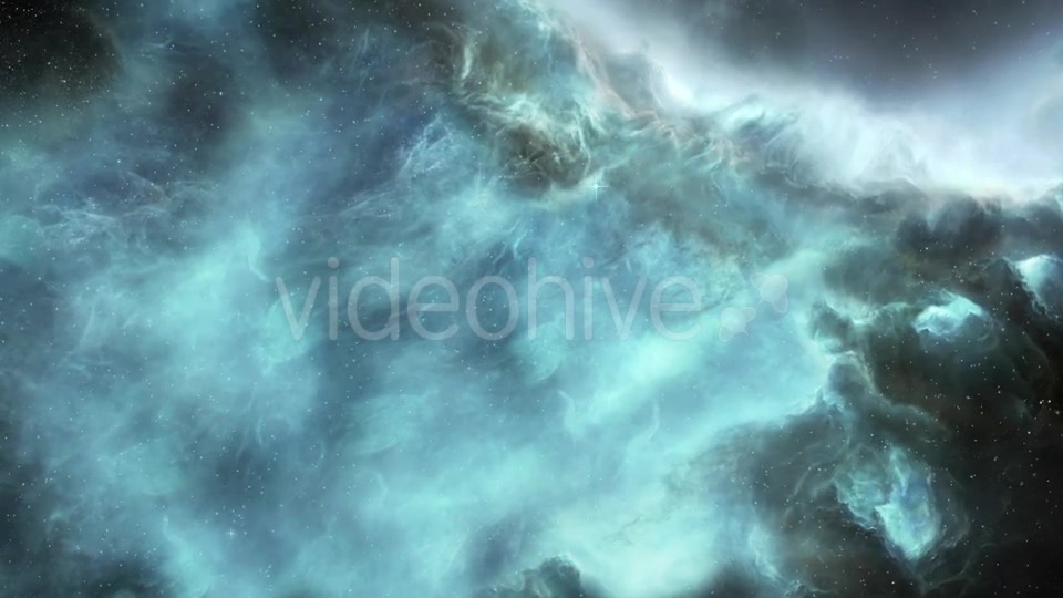 Flying Through the Distant Beautiful Blue Space Nebula Videohive 19521404 Motion Graphics Image 7
