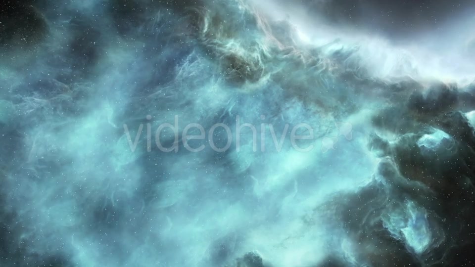 Flying Through the Distant Beautiful Blue Space Nebula Videohive 19521404 Motion Graphics Image 8