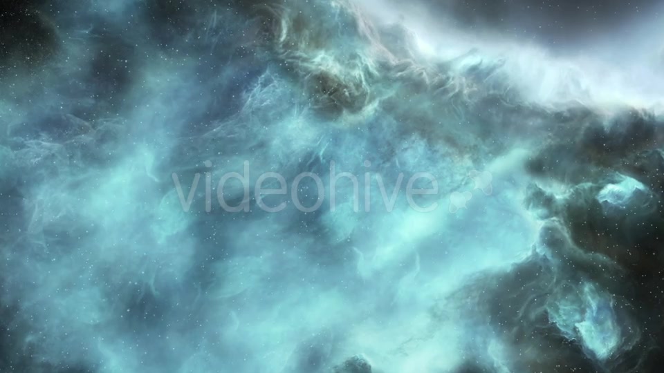 Flying Through the Distant Beautiful Blue Space Nebula Videohive 19521404 Motion Graphics Image 9