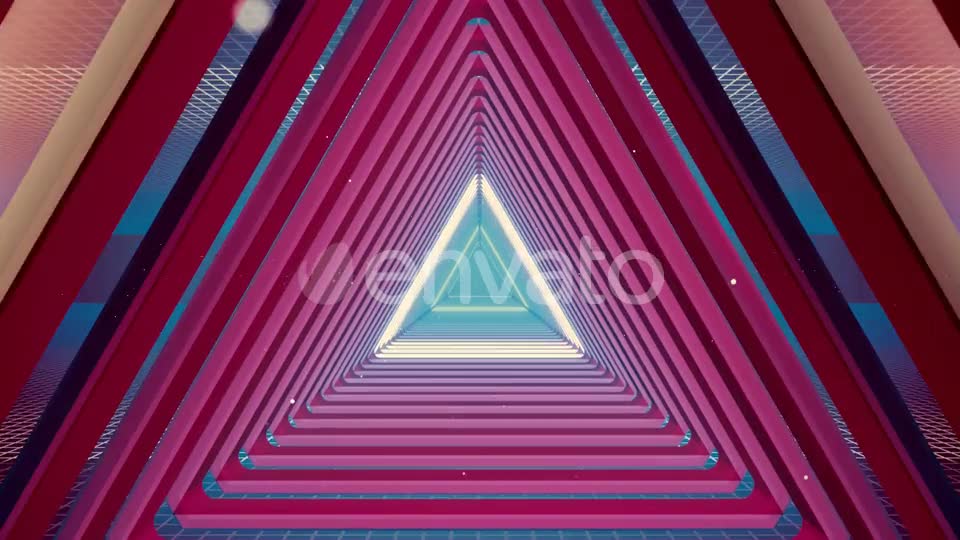 Flying Tunnel Triangle Light Retro 01 HD Videohive 23523287 Motion Graphics Image 2