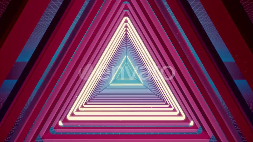 Flying Tunnel Triangle Light Retro 01 HD Videohive 23523287 Motion Graphics Image 3