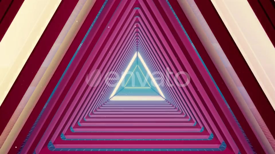 Flying Tunnel Triangle Light Retro 01 HD Videohive 23523287 Motion Graphics Image 4