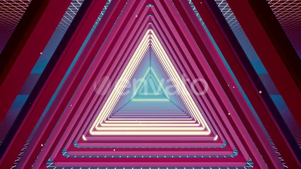 Flying Tunnel Triangle Light Retro 01 HD Videohive 23523287 Motion Graphics Image 5