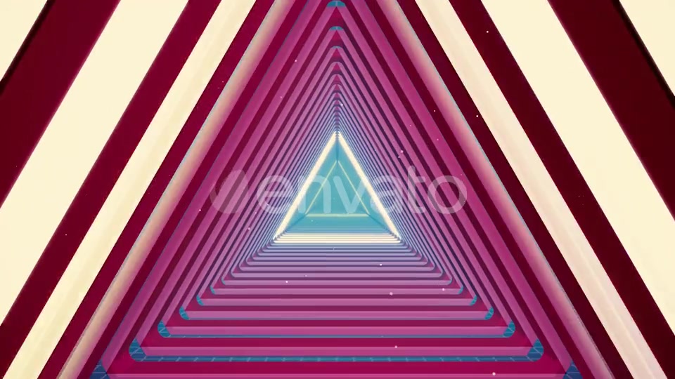 Flying Tunnel Triangle Light Retro 01 HD Videohive 23523287 Motion Graphics Image 6