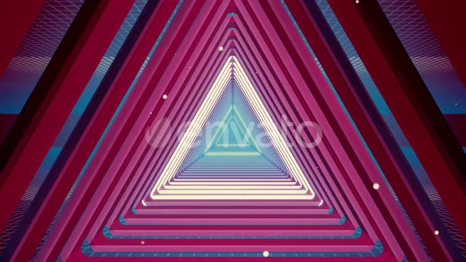 Flying Tunnel Triangle Light Retro 01 HD Videohive 23523287 Motion Graphics Image 7