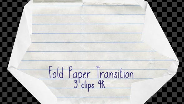 Fold Paper Transition - Download 11210964 Videohive