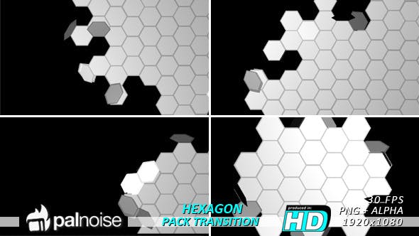 Fold Unfold Hexagons Transitions (5 Pack) - 8134699 Download Videohive