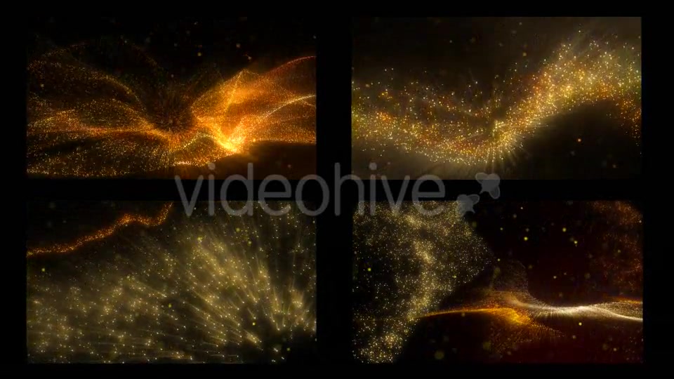 Four Abstract Particles Looped Background Videohive 18311467 Motion Graphics Image 12