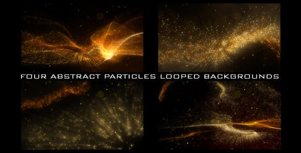 Four Abstract Particles Looped Background - Videohive Download 18311467