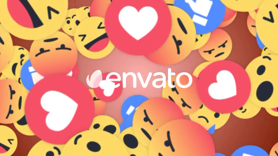 Four Falling Social Network Emoji (4 Videos) Videohive 22061678 Motion Graphics Image 11
