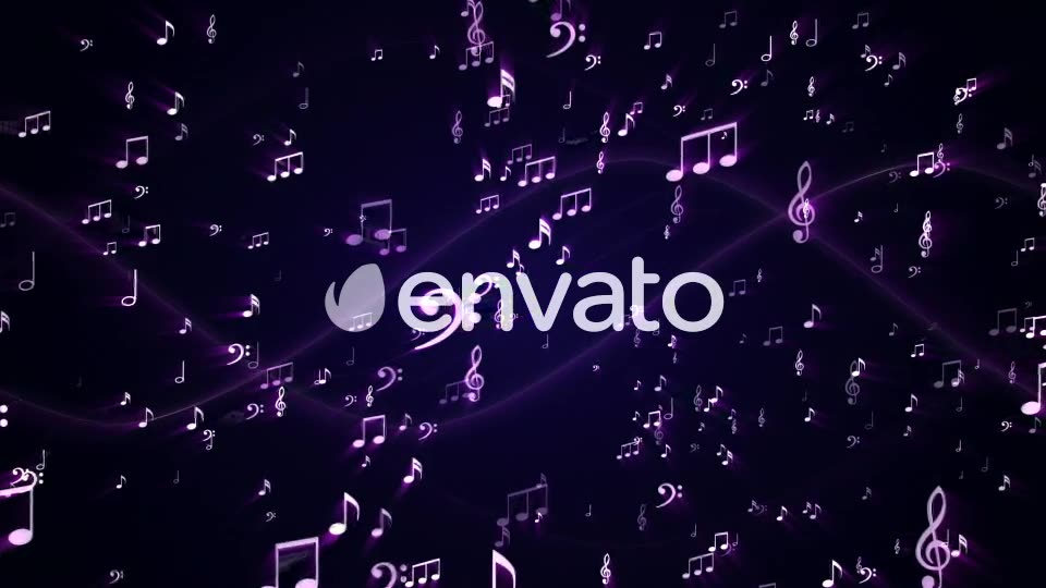 Four Musical Note Background, (4 Videos) Videohive 22099870 Motion Graphics Image 3