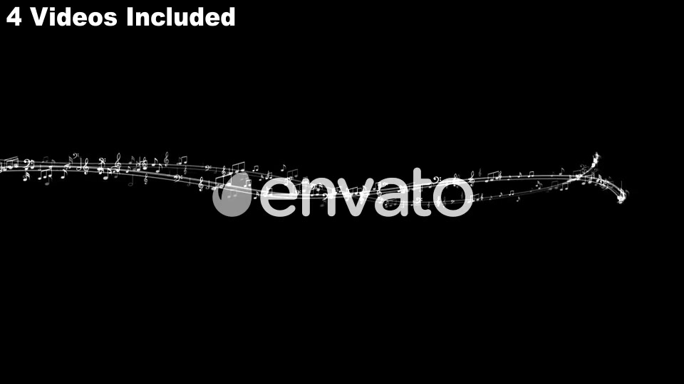 Four Musical Note Background, (4 Videos) Videohive 22099870 Motion Graphics Image 4