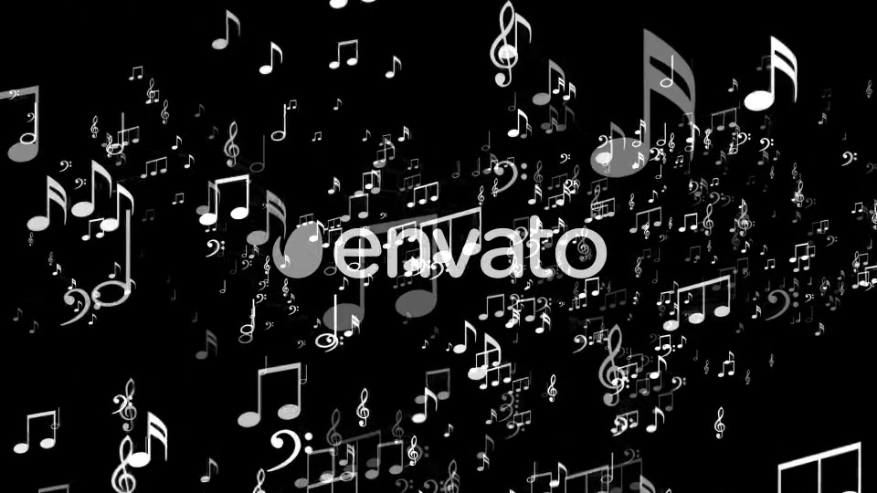 Four Musical Note Background, (4 Videos) Videohive 22099870 Motion Graphics Image 5