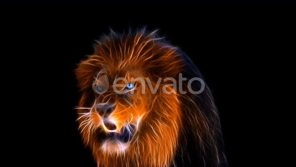 Fractal Lion 4K Videohive 23796185 Motion Graphics Image 4