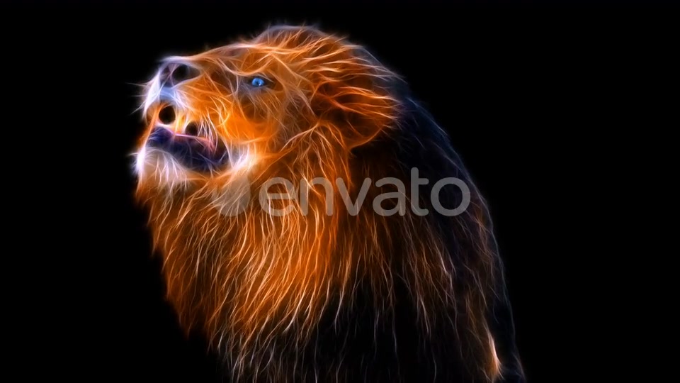 Fractal Lion 4K Videohive 23796185 Motion Graphics Image 6