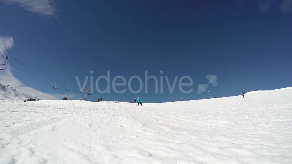 Friends Snowboarding  Videohive 11110440 Stock Footage Image 2