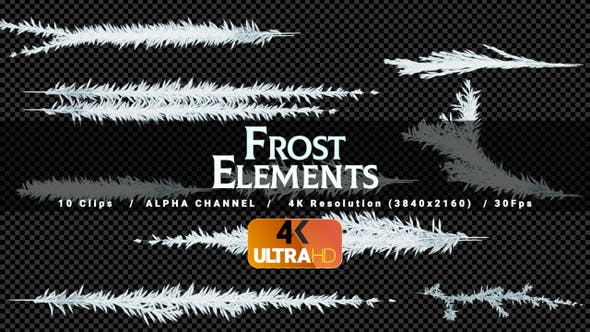 Frost Lines 10Clips 4K - Videohive Download 25109279