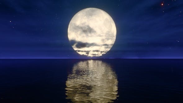 Full Moon on Horizon - Download 23267511 Videohive