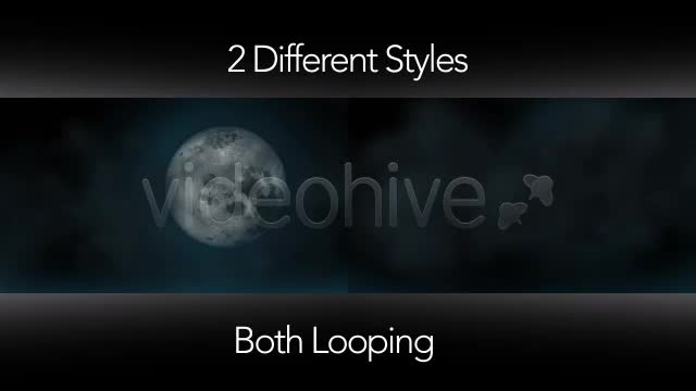 Full Moon Under Cloudy Sky 2 Styles Looping Videohive 3296882 Motion Graphics Image 1