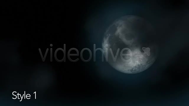 Full Moon Under Cloudy Sky 2 Styles Looping Videohive 3296882 Motion Graphics Image 7