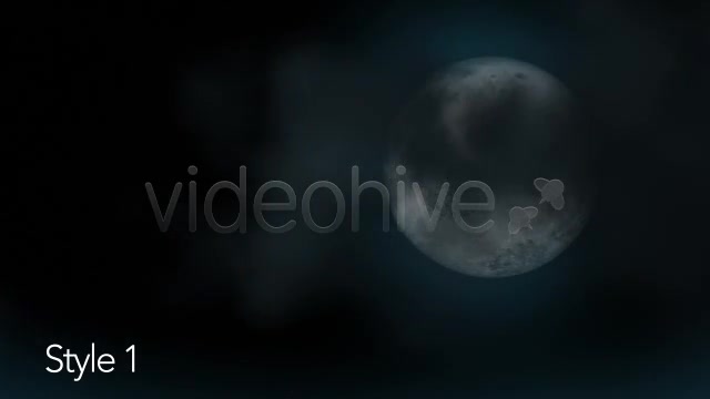 Full Moon Under Cloudy Sky 2 Styles Looping Videohive 3296882 Motion Graphics Image 8