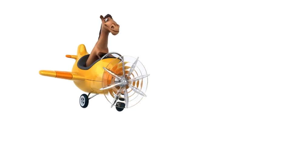 Fun horse on a plane Videohive 25322197 Motion Graphics Image 2