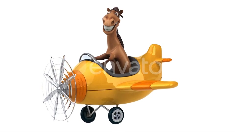 Fun horse on a plane Videohive 25322197 Motion Graphics Image 4