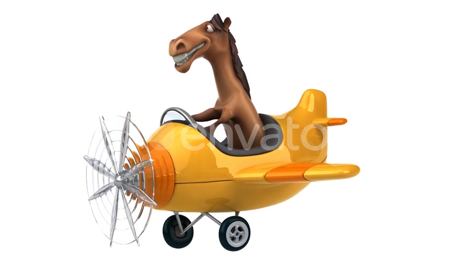Fun horse on a plane Videohive 25322197 Motion Graphics Image 6