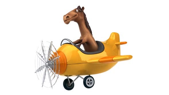 Fun horse on a plane - Download Videohive 25322197